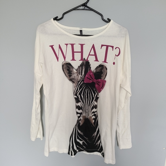 Zebra Attitude Long Sleeve Shirt - Picture 1 of 3